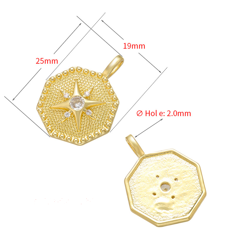 10pcs/lot 19*25mm CZ Paved Star Charms CZ Paved Charms Sun Moon Stars Charms Beads Beyond