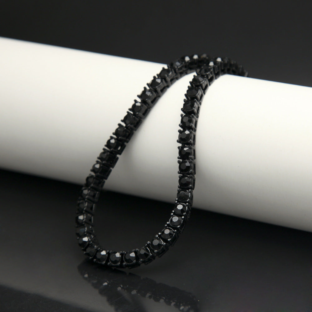 5pcs/lot 5mm Rhinestone Pave 7/8/9 Inch Alloy Tennis Bracelets Cuban Chains Charms Beads Beyond