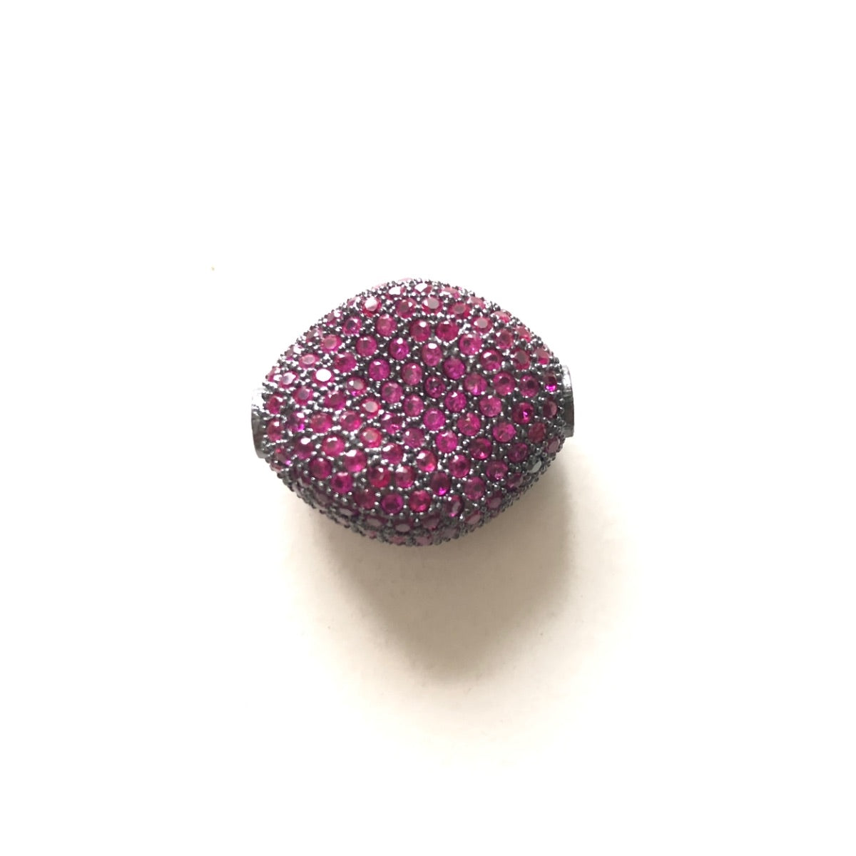 5-10pcs/lot 20*17mm Colorful CZ Paved Rhombus Centerpiece Spacers Fuchsia CZ Paved Spacers Colorful Zirconia Rhombus Spacers Charms Beads Beyond