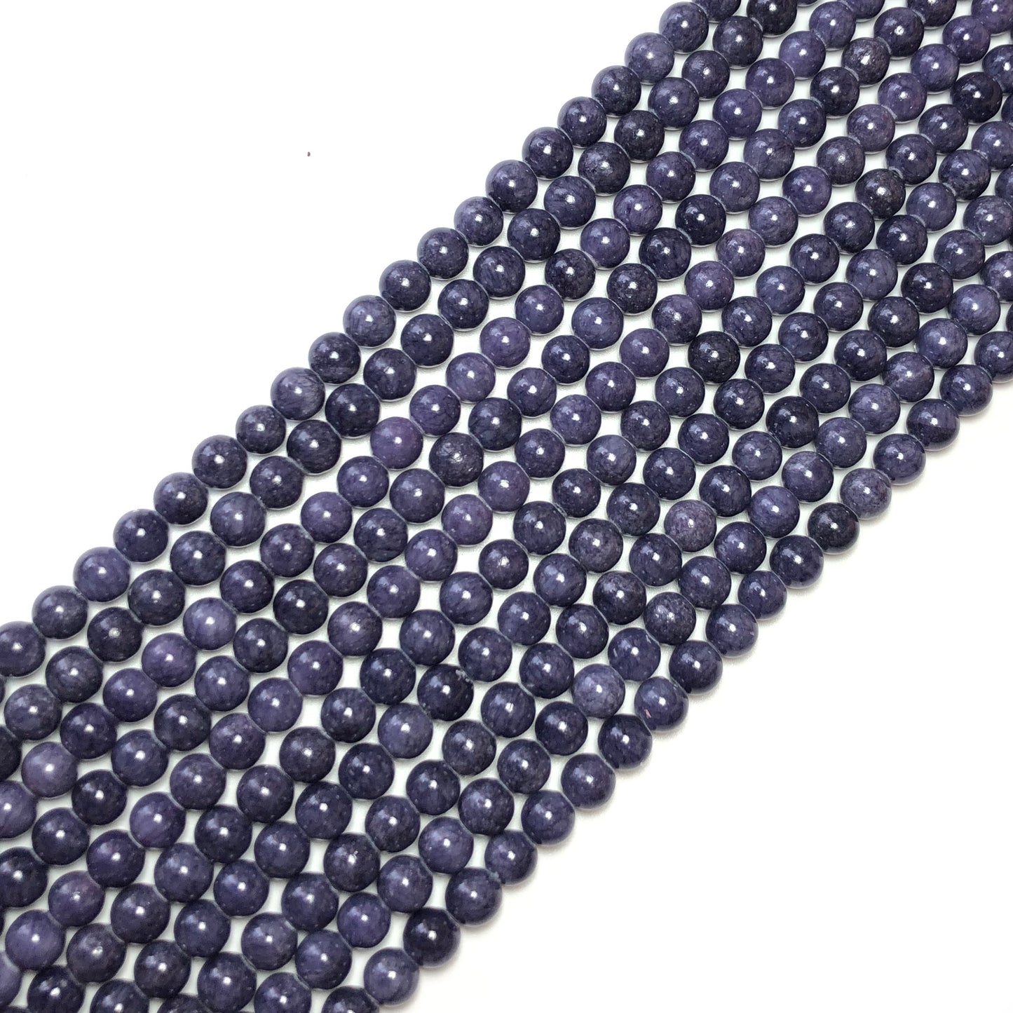 2 Strands/lot 8mm, 10mm Natural Purple Jade Round Stone Beads Stone Beads 8mm Stone Beads Round Jade Beads Charms Beads Beyond