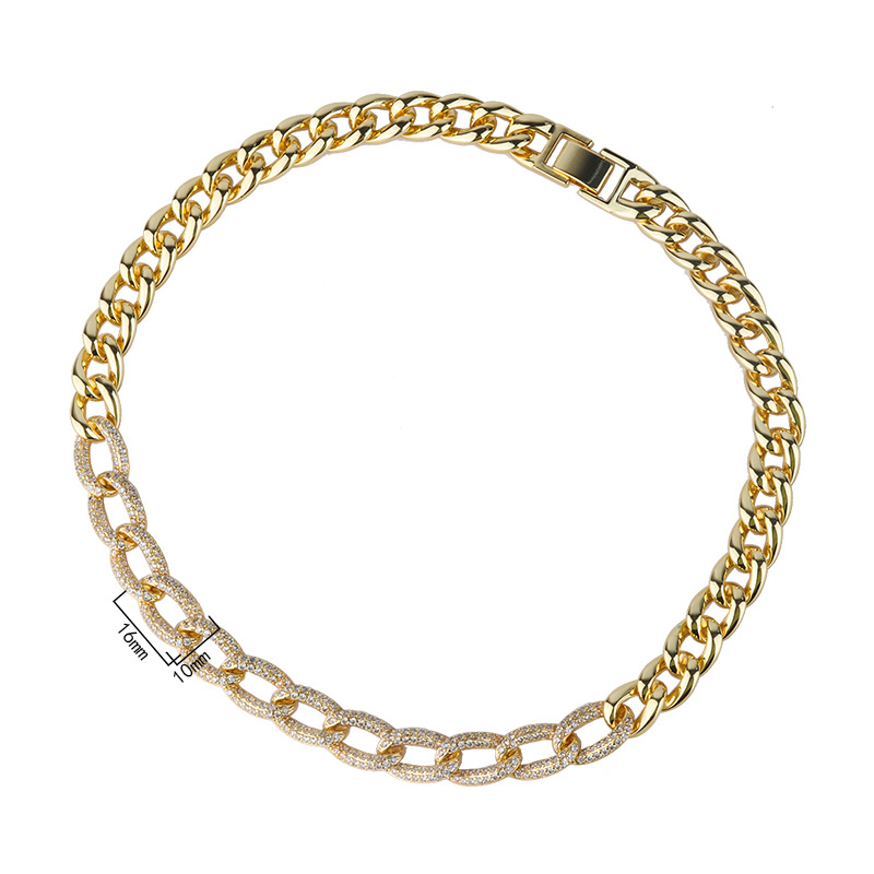 2pcs/lot CZ Paved Chain Necklace + Bracelet Set Women Bracelets Charms Beads Beyond