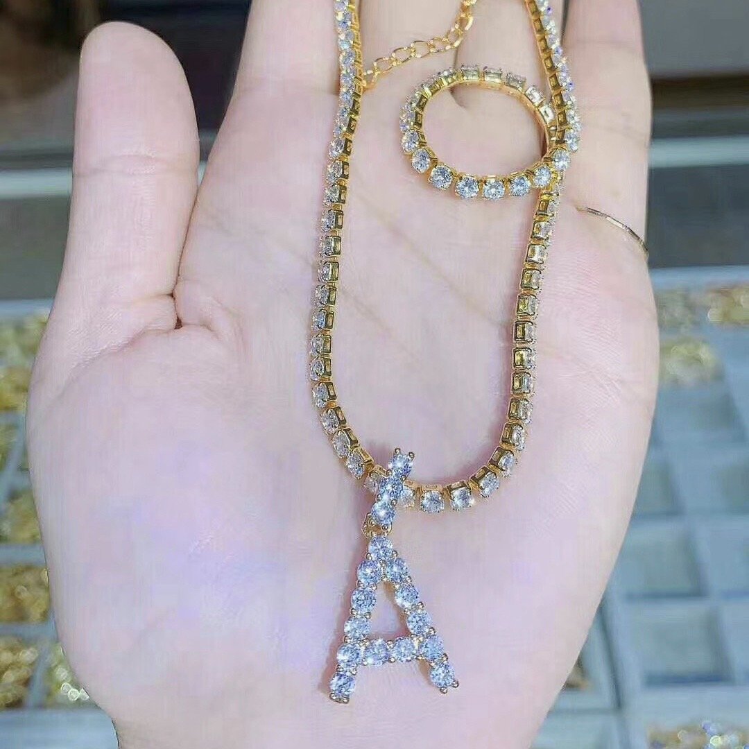 5-10pcs/lot 18inch Gold & Silver Tennis Chain Necklace (Without Hooks) Chain Necklaces Charms Beads Beyond