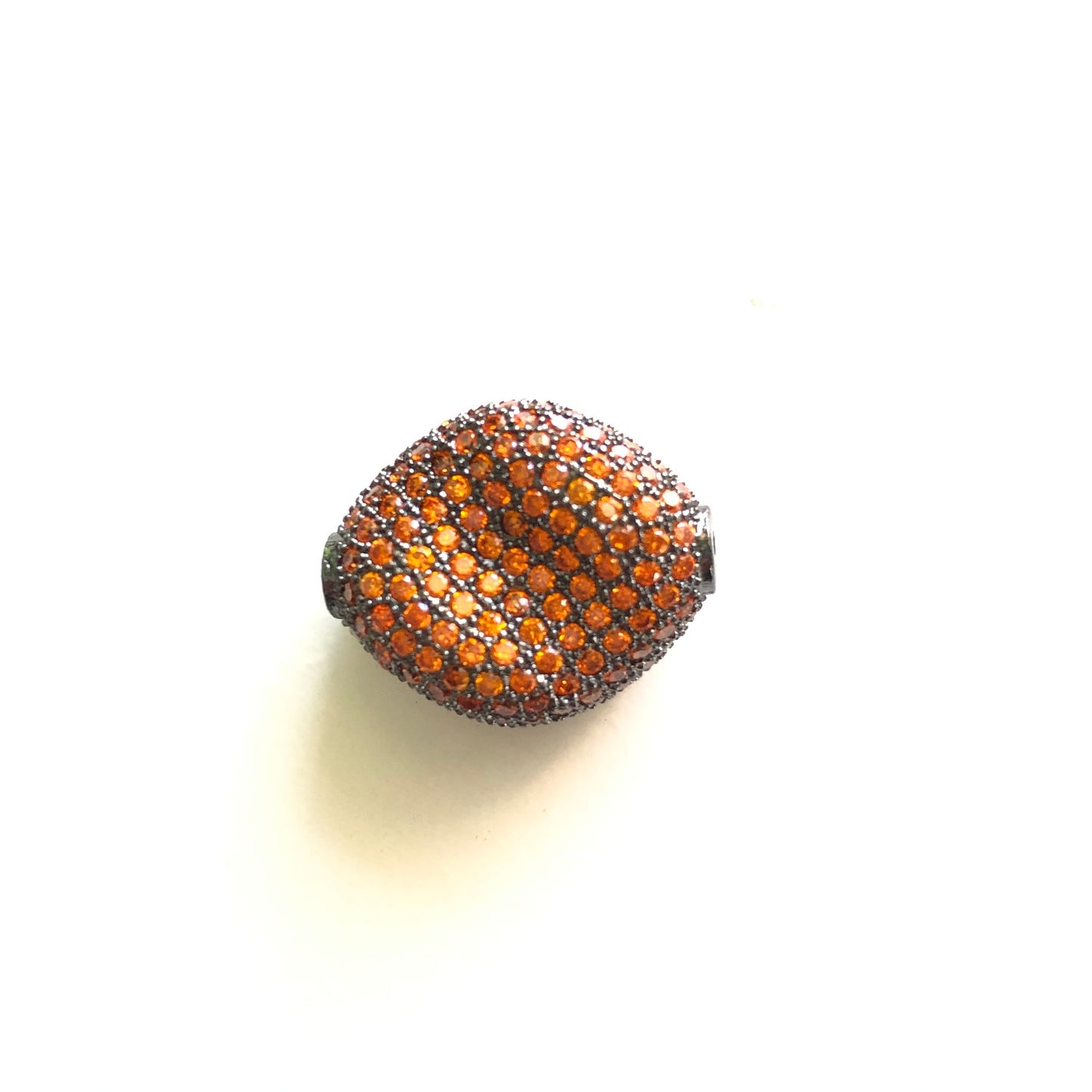 5-10pcs/lot 20*17mm Colorful CZ Paved Rhombus Centerpiece Spacers Orange CZ Paved Spacers Colorful Zirconia Rhombus Spacers Charms Beads Beyond