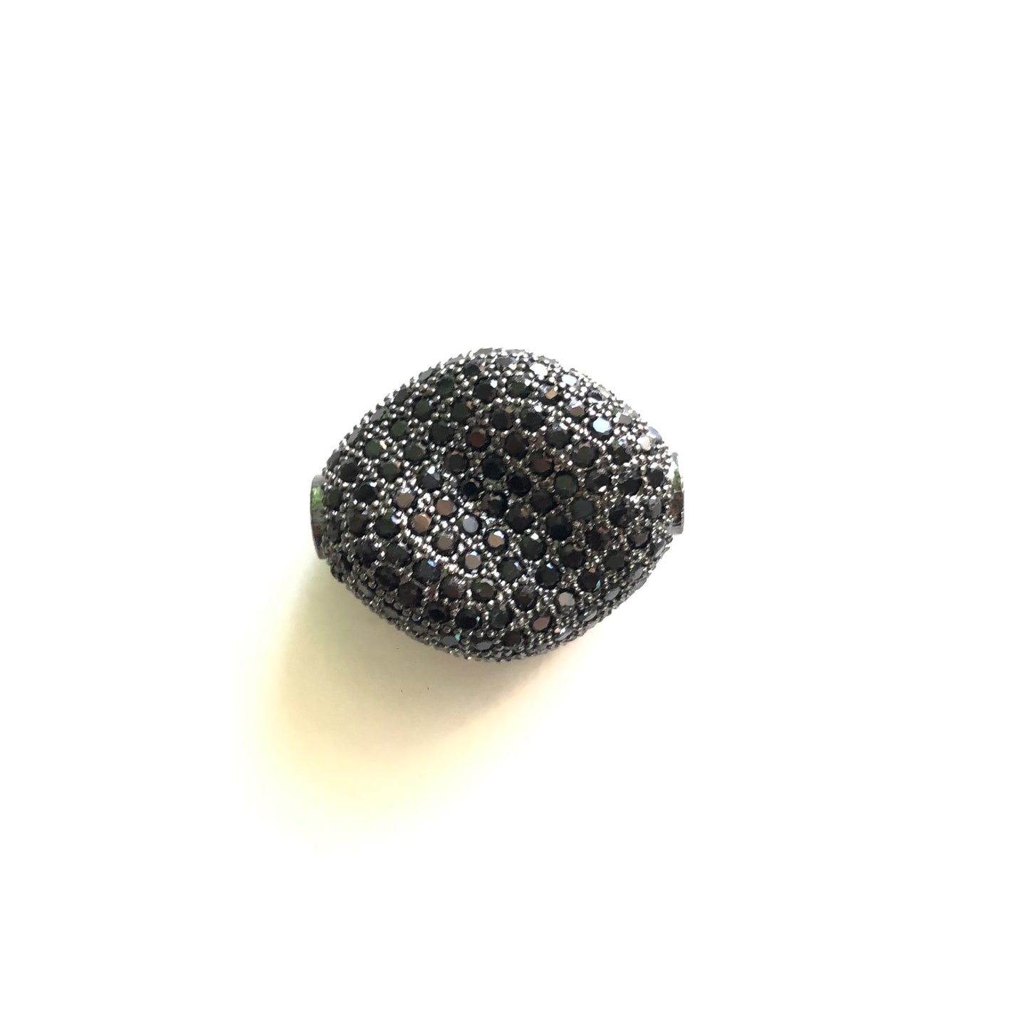5-10pcs/lot 20*17mm CZ Paved Rhombus Centerpiece Spacers Black on Black CZ Paved Spacers Rhombus Spacers Charms Beads Beyond