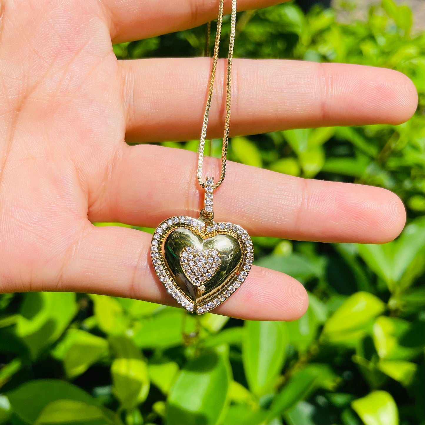 5pcs/lot 27*22mm CZ Paved Mom in Heart Necklaces Necklaces Love & Heart Necklaces Mother's Day Charms Beads Beyond