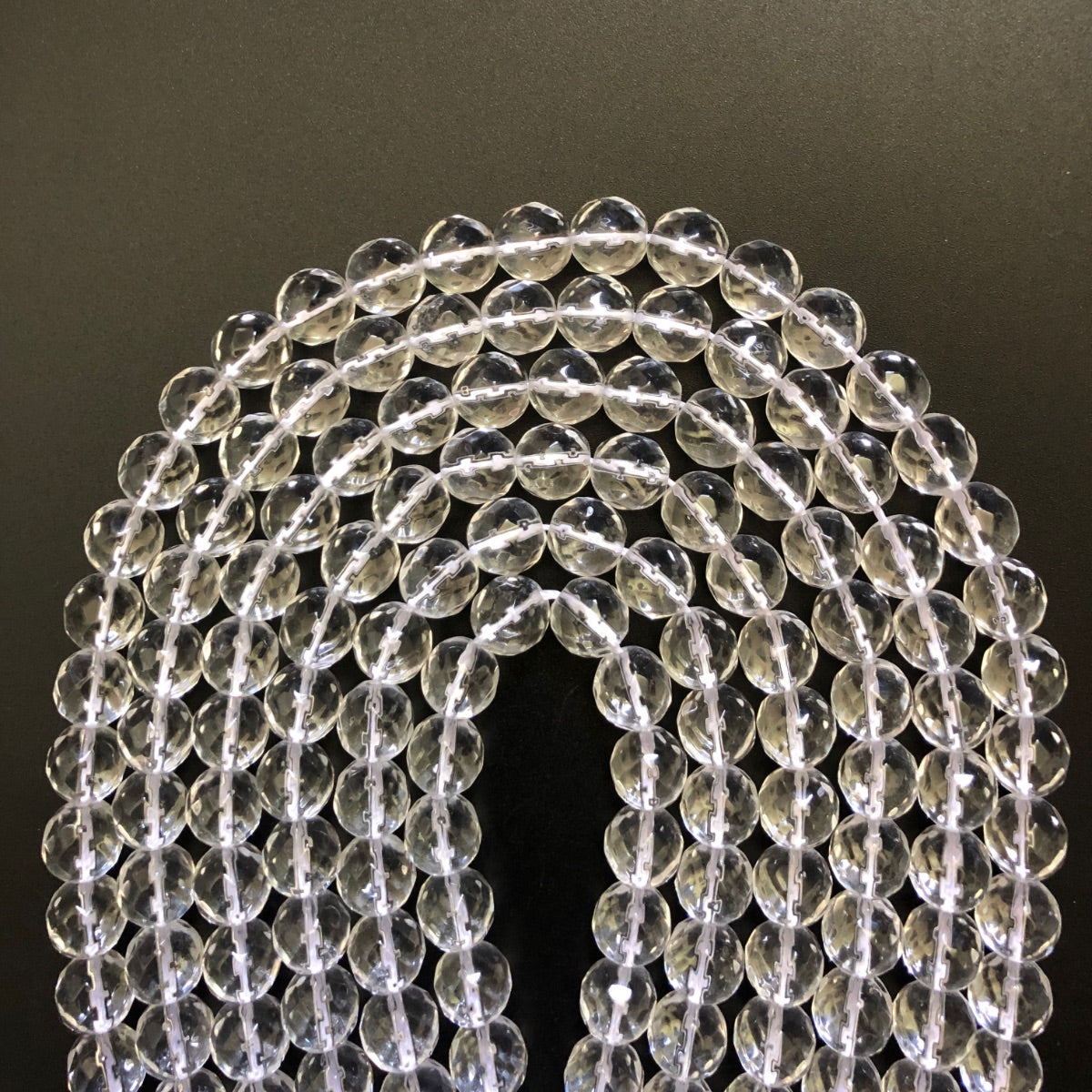 2 Strands/lot 10mm, 12mm Faceted White Crystal Clear Quartz Beads for Jewelry Making 10mm Stone Beads 12mm Stone Beads New Beads Arrivals Other Stone Beads Charms Beads Beyond