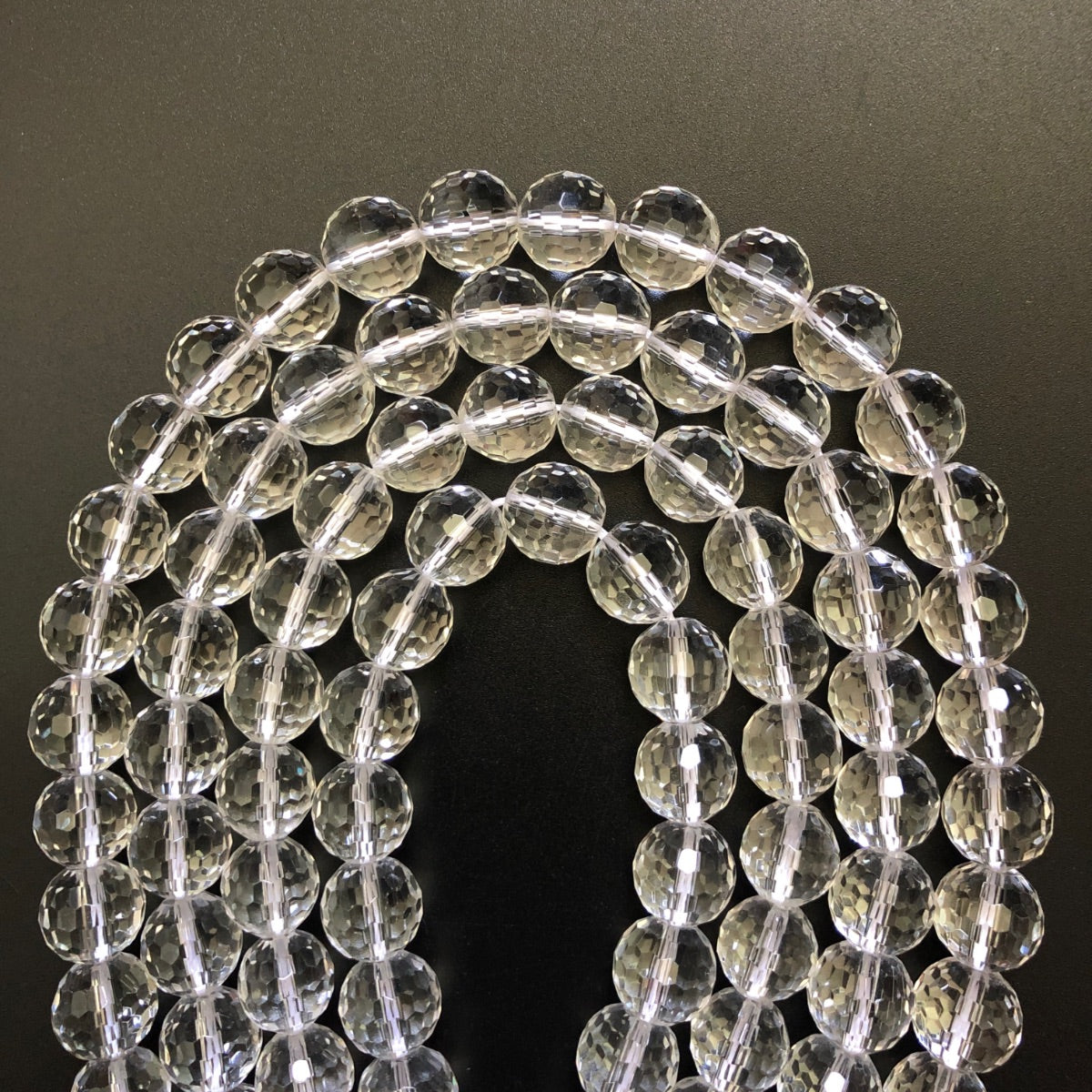 2 Strands/lot 10mm, 12mm Faceted White Crystal Clear Quartz Beads for Jewelry Making 12mm Stone Beads 12mm Stone Beads New Beads Arrivals Other Stone Beads Charms Beads Beyond