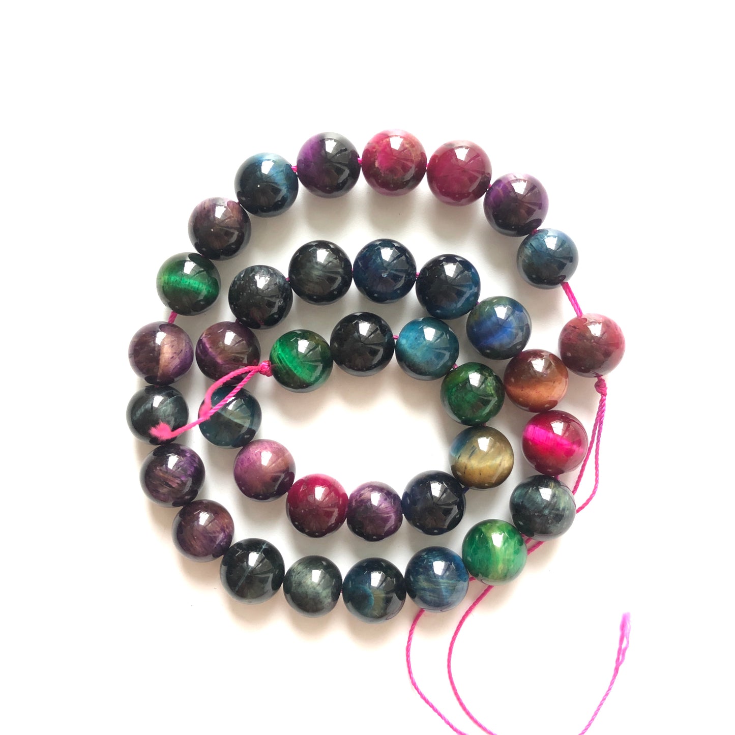 8mm, 10mm Multicolor Tiger Eye Round Stone Beads Stone Beads 8mm Stone Beads Tiger Eye Beads Charms Beads Beyond