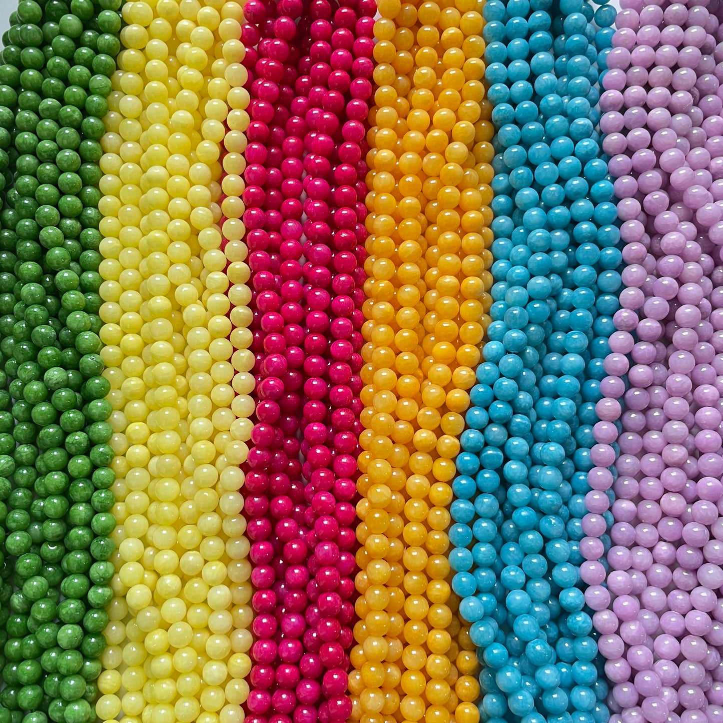 2 Strands/lot 10mm Multicolors Solid Colors Jade Stone Round Beads Stone Beads New Beads Arrivals Round Jade Beads Charms Beads Beyond