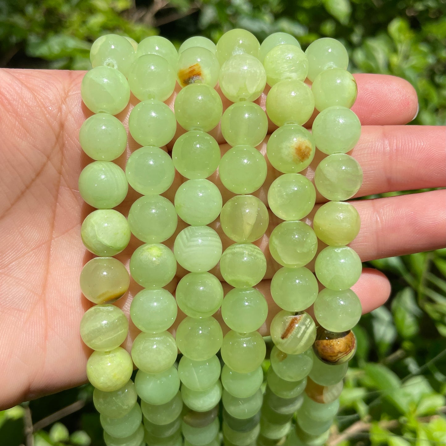 2 Strands/lot 8/10mm Light Green Chalcedony Jade Round Stone Beads Stone Beads 8mm Stone Beads New Beads Arrivals Round Jade Beads Charms Beads Beyond