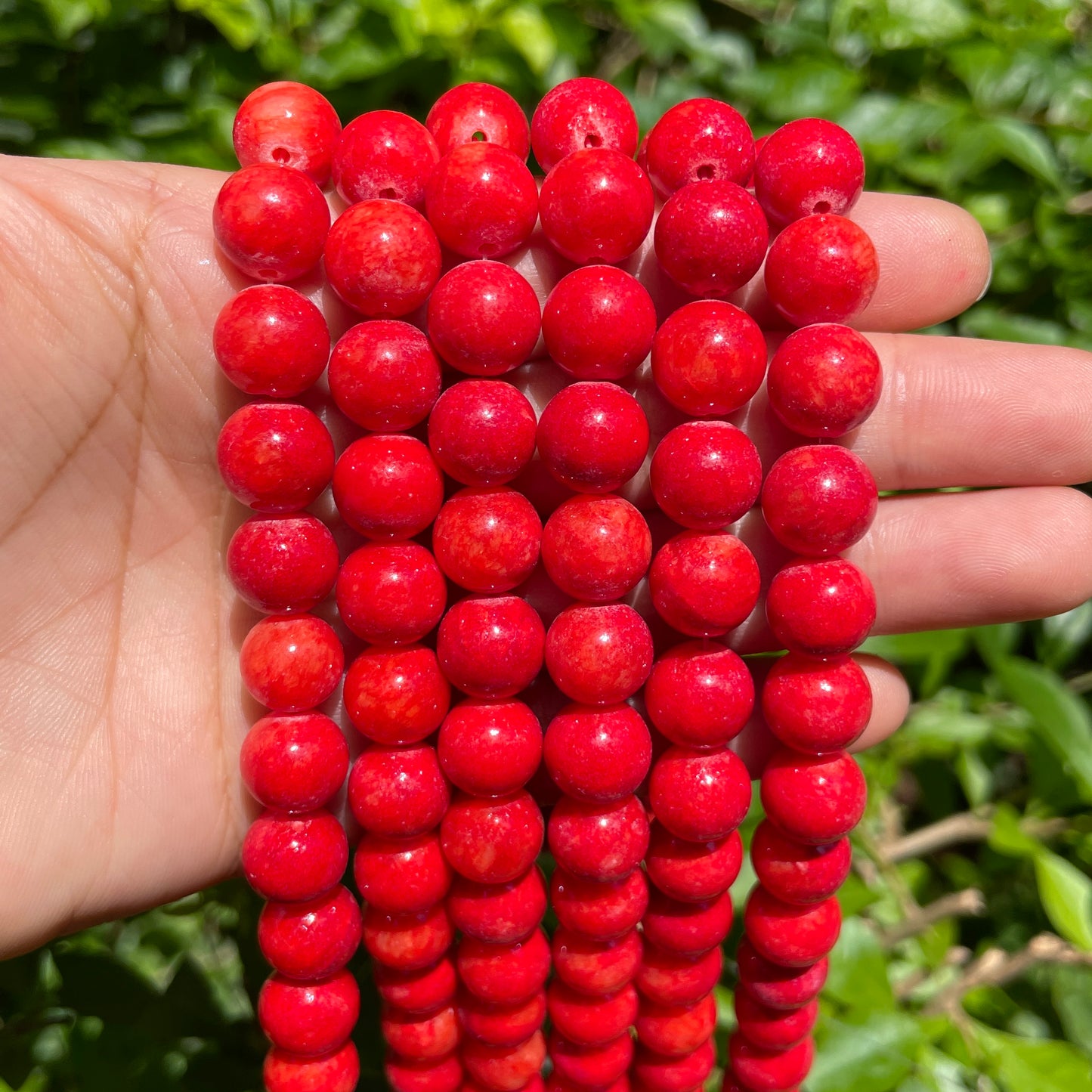 2 Strands/lot 8mm, 10mm Orange Red Jade Round Stone Beads Stone Beads 8mm Stone Beads New Beads Arrivals Round Jade Beads Charms Beads Beyond