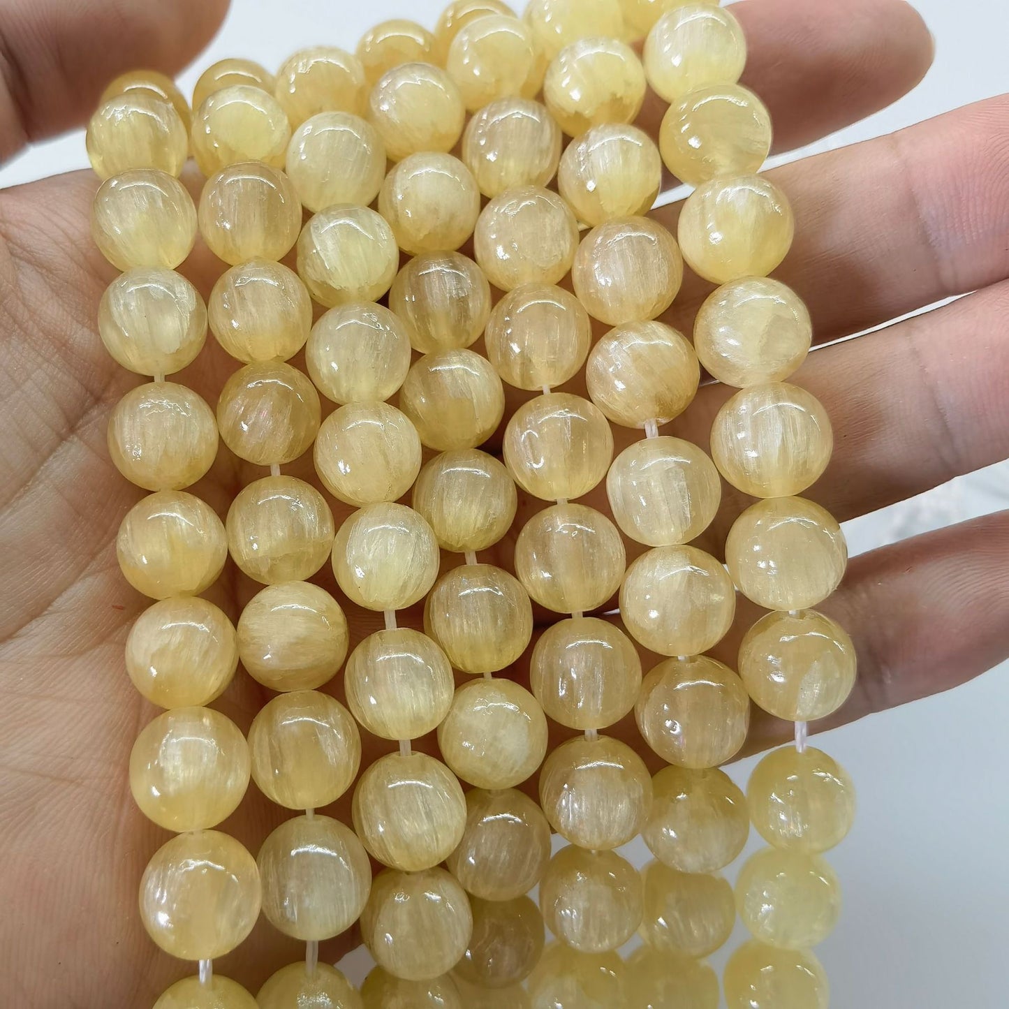 2 Strands/lot 10/12mm Gold Silk Jade Stone Round Beads Stone Beads 12mm Stone Beads New Beads Arrivals Round Jade Beads Charms Beads Beyond