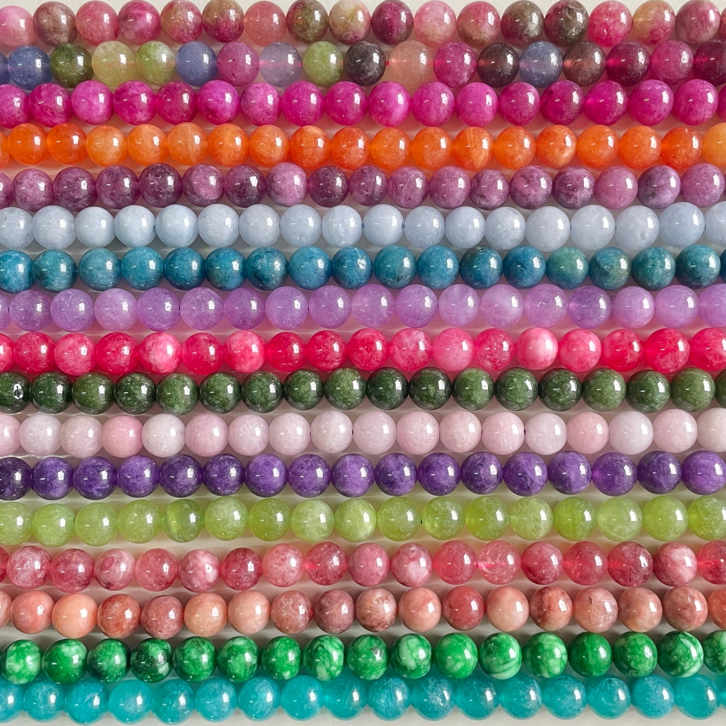 2 Strands/lot 10mm Multicolor Quartz Round Stone Beads Stone Beads New Beads Arrivals Other Stone Beads Charms Beads Beyond