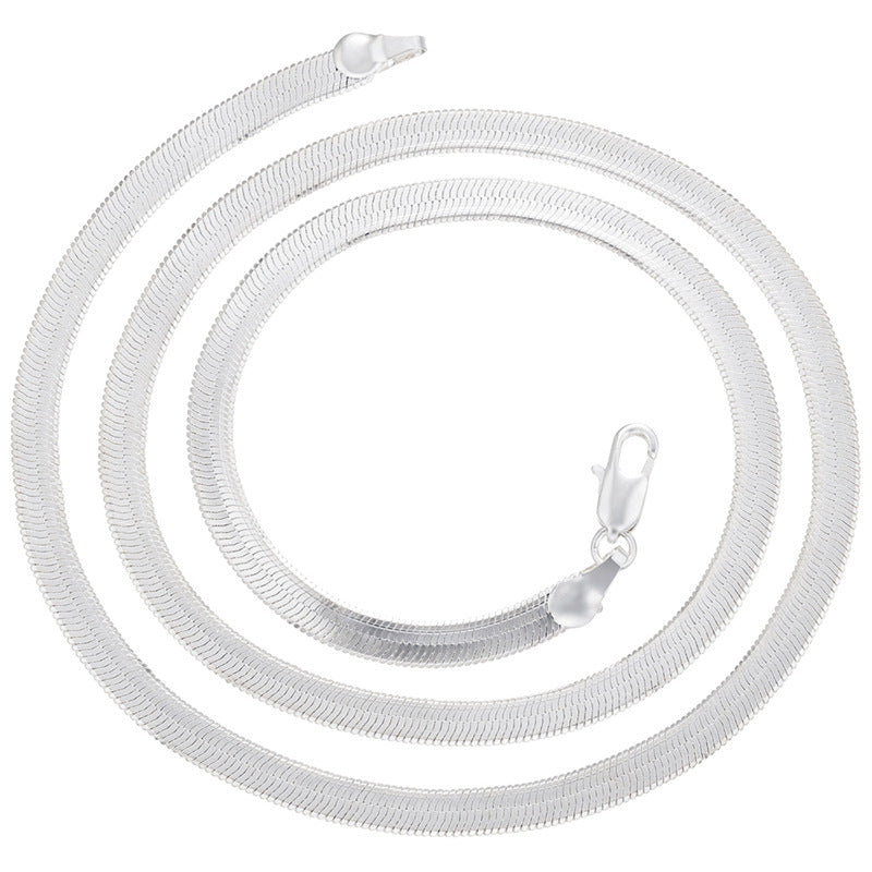 10pcs/lot 18inch 2.5mm/4mm Stainless Steel Snake Chain Necklace 4mm Silver Chain Necklaces Charms Beads Beyond