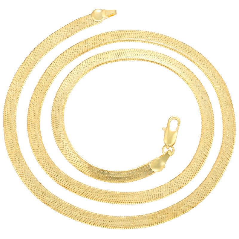 10pcs/lot 18inch 2.5mm/4mm Stainless Steel Snake Chain Necklace 4mm Gold Chain Necklaces Charms Beads Beyond