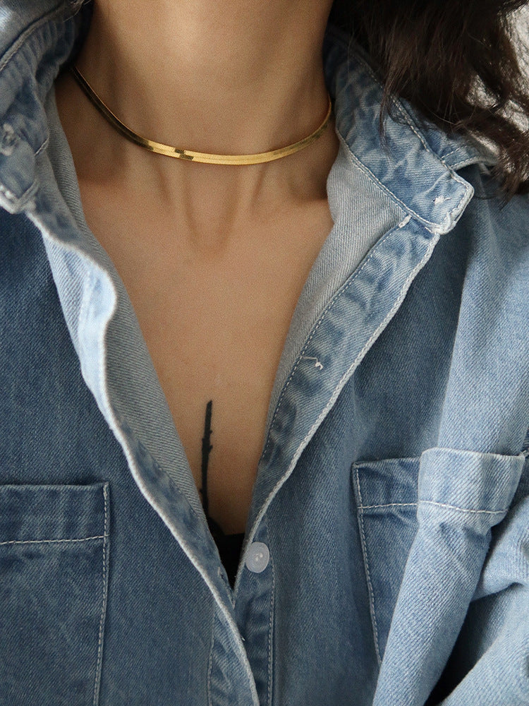 10pcs/lot 2.5/3/4/5mm Adjustable Gold Plated Stainless Steel Snake Chain Necklaces Women Bracelets Charms Beads Beyond