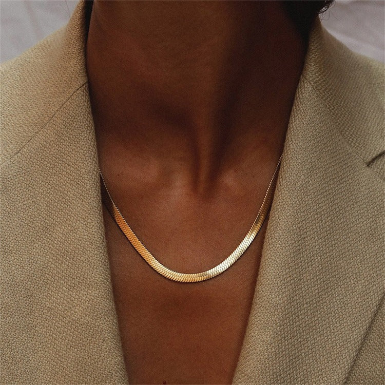 10pcs/lot 2.5/3/4/5mm Adjustable Gold Plated Stainless Steel Snake Chain Necklaces Women Bracelets Charms Beads Beyond