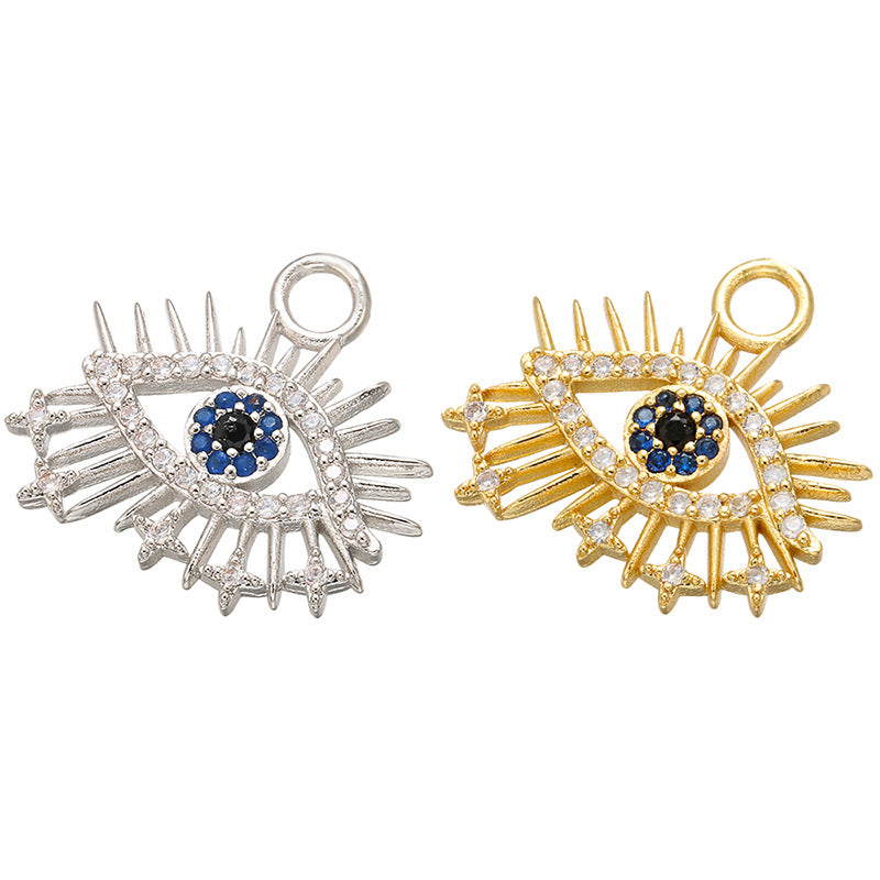 10pcs/lot 20*18mm CZ Paved Evil Eye Charms CZ Paved Charms Evil Eyes Charms Beads Beyond