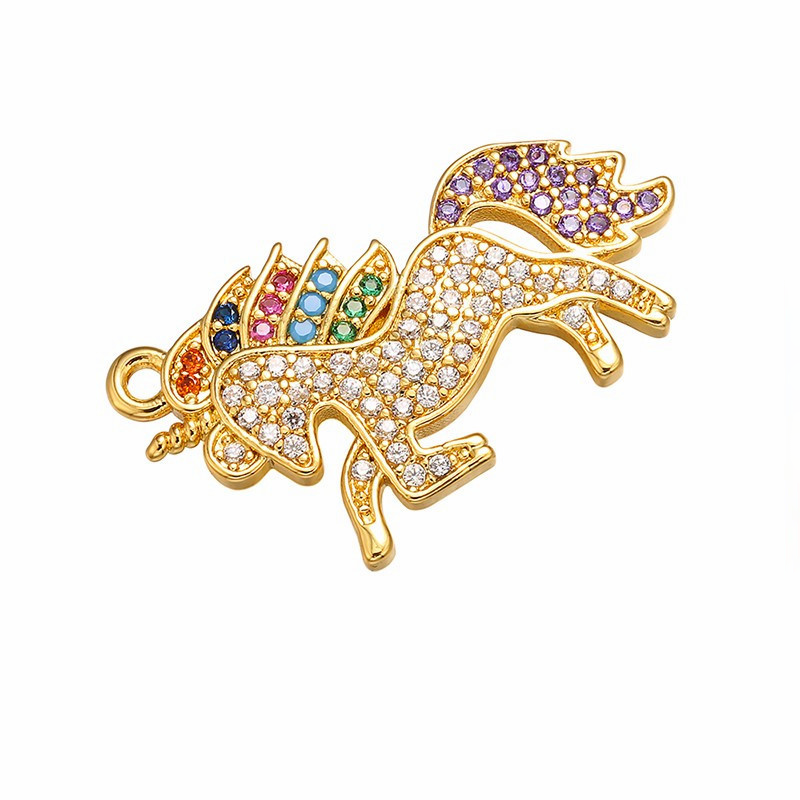 10pcs/lot CZ Paved Insect Horse Coconut Tree Charms Model C CZ Paved Charms Animals & Insects Charms Beads Beyond