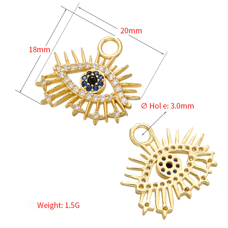 10pcs/lot 20*18mm CZ Paved Evil Eye Charms CZ Paved Charms Evil Eyes Charms Beads Beyond
