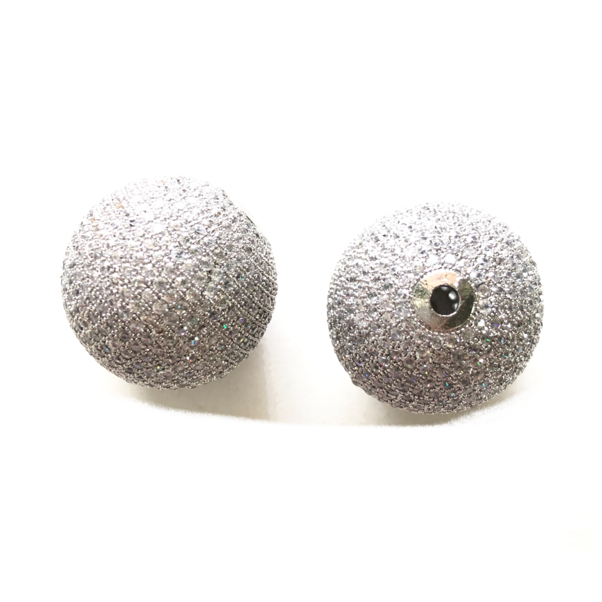 10pcs/lot 6 /8 /10 /12 /14 /16 /18 /20 /25mm Clear CZ Paved Round Ball Beads Spacers CZ Paved Spacers 10mm Beads 12mm Beads 6mm Beads 8mm Beads Ball Beads Charms Beads Beyond