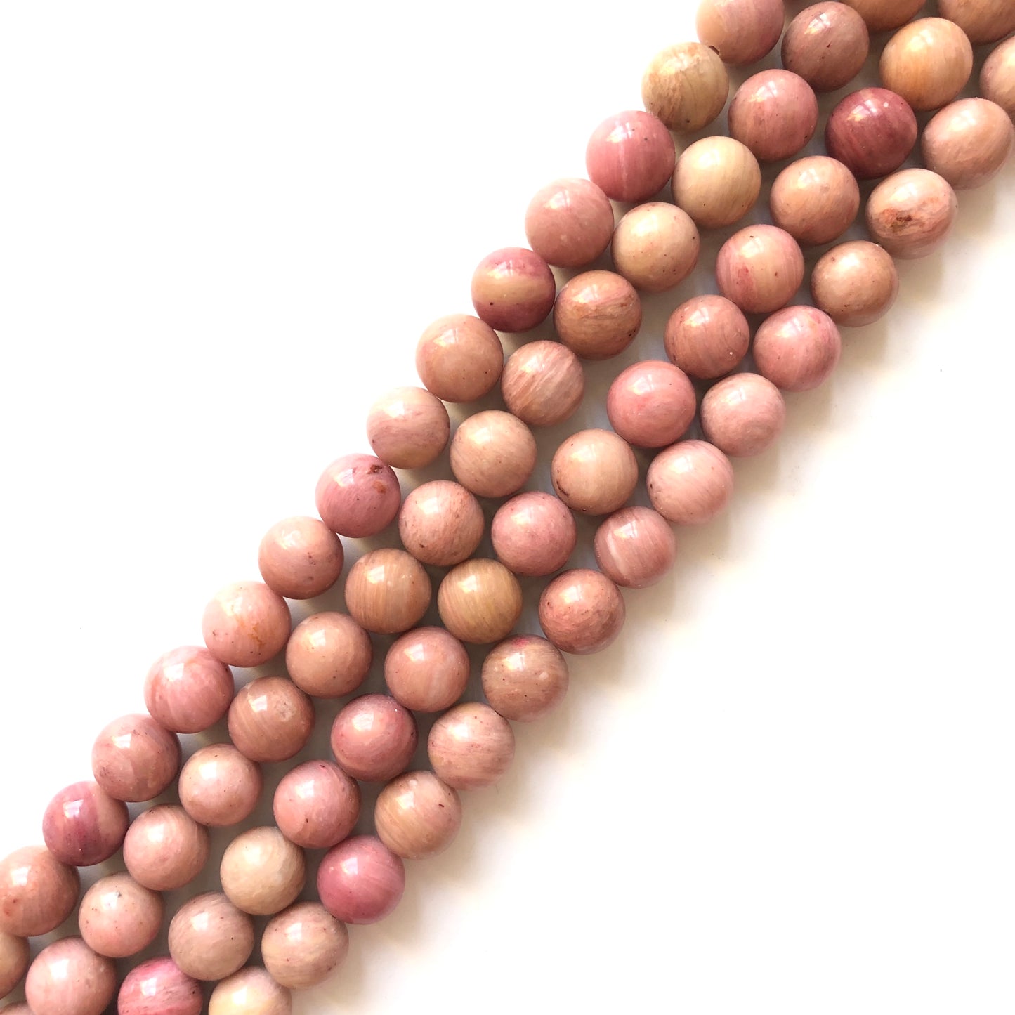 2 Strands/lot 10mm Pink Amazon Round Stone Beads Stone Beads Other Stone Beads Charms Beads Beyond