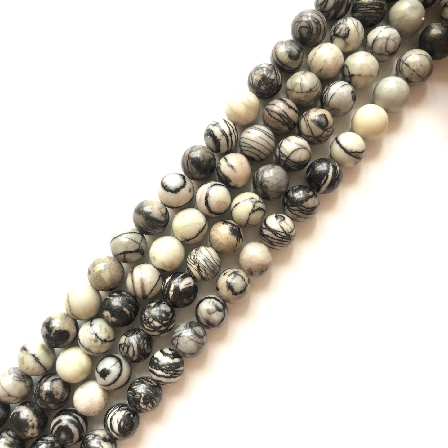 2 Strands/lot 10mm Black Picasso Jasper Stone Round Beads Stone Beads Jasper Beads New Beads Arrivals Charms Beads Beyond