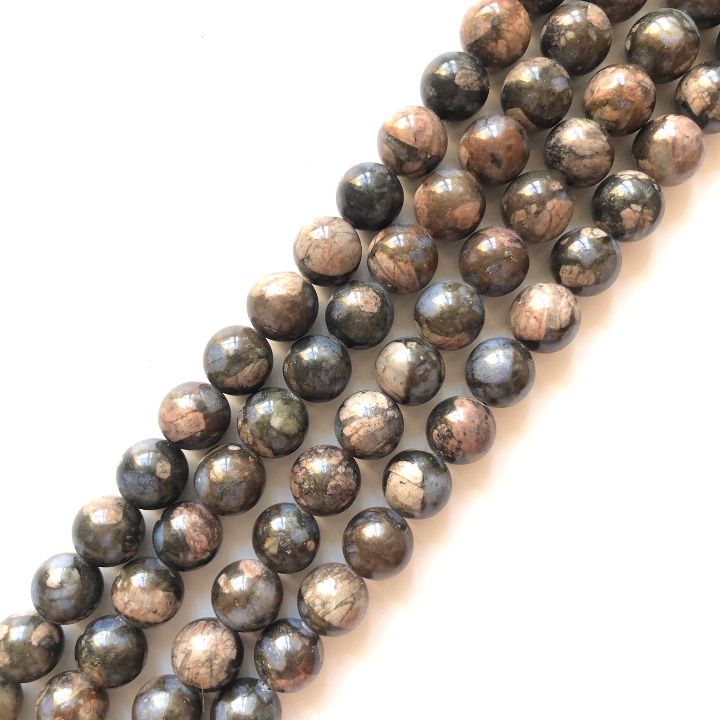 2 Strands/lot 10mm Glaucophane Stone Round Beads Stone Beads Other Stone Beads Charms Beads Beyond