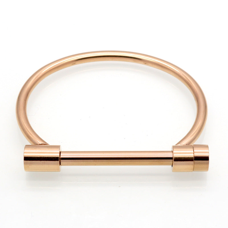 5pcs/lot Stainless Steel Crew Bangle for Women & Men Women & Men Bracelets Charms Beads Beyond
