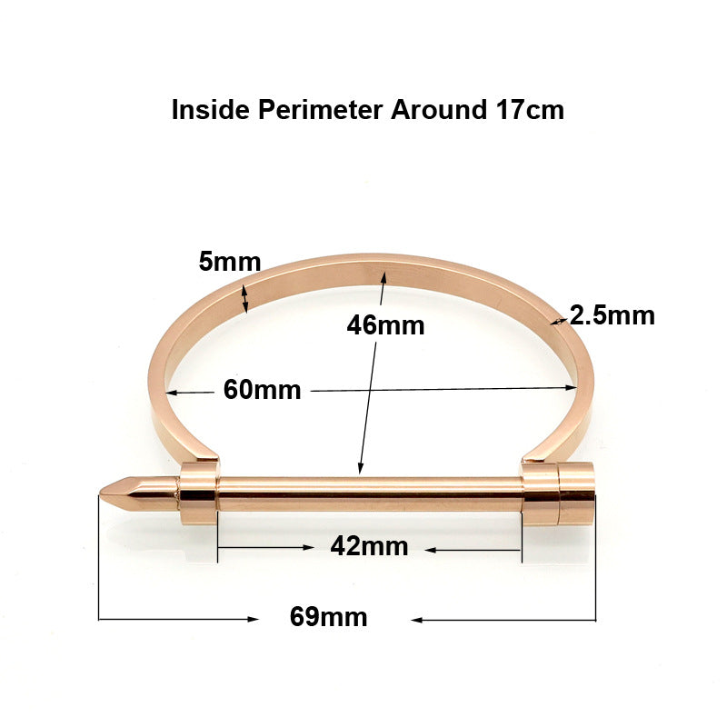 5pcs/lot Stainless Steel Crew Bangle for Women & Men Women & Men Bracelets Charms Beads Beyond