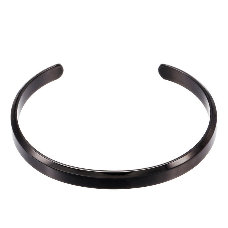 5pcs/lot Stainless Steel Open Bangle for Women & Men Black Men Bracelets Charms Beads Beyond