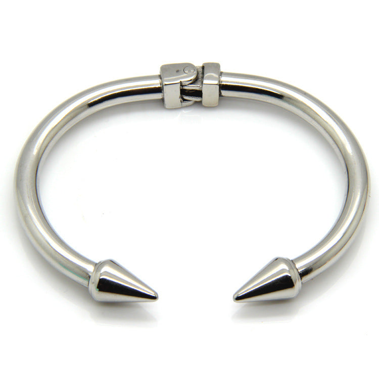 5pcs/lot Stainless Steel Double Nail Bangle for Women Women Bracelets Charms Beads Beyond