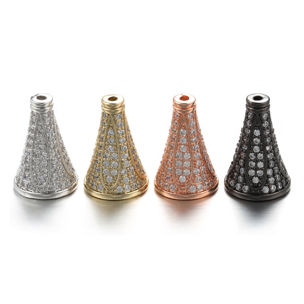 20pcs/lot CZ Paved Awl Spacers CZ Paved Spacers Charms Beads Beyond