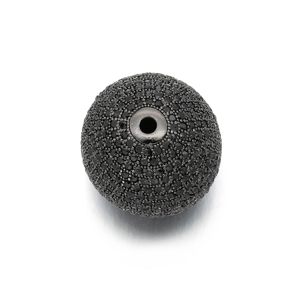 10pcs/lot 24*25mm CZ Paved Round Ball Spacers CZ Paved Spacers Ball Beads Charms Beads Beyond