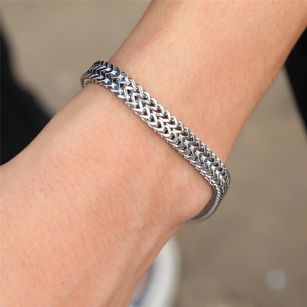 5pcs/lot Stainless Steel Men Bracelet Men Bracelets Charms Beads Beyond