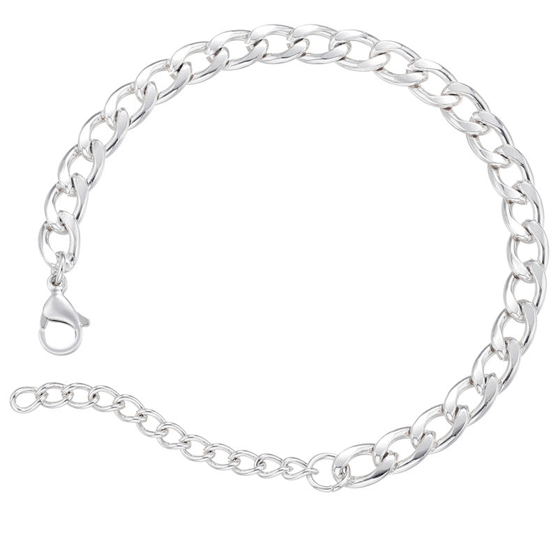 10pcs/lot Gold Silver Stainless Steel Link Chain Adjustable Bracelets for Women Silver Women Bracelets Charms Beads Beyond