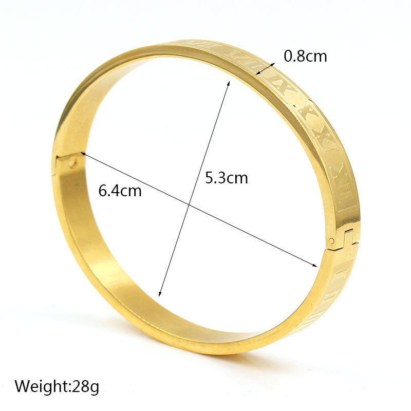 3pcs/set Crown Bracelet & Roman Numeral Bangle Set Men Bracelets Charms Beads Beyond