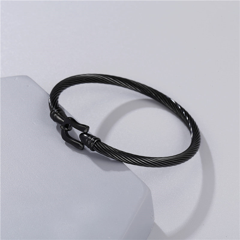 5pcs/lot Fashion Stainless Steel Bangle for Men Men Bracelets Charms Beads Beyond
