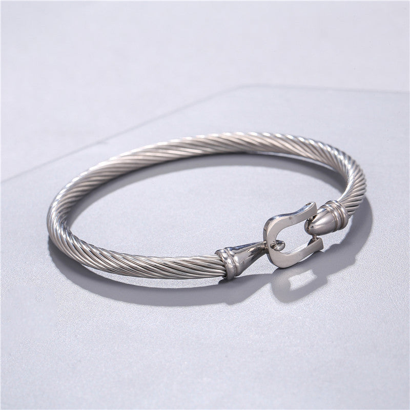 5pcs/lot Fashion Stainless Steel Bangle for Men Men Bracelets Charms Beads Beyond