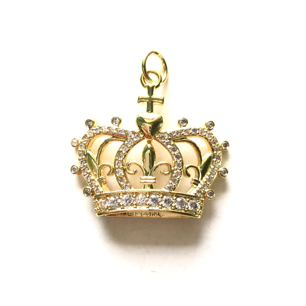 10pcs/lot CZ Paved Crown Charms CZ Paved Charms Crowns New Charms Arrivals Charms Beads Beyond