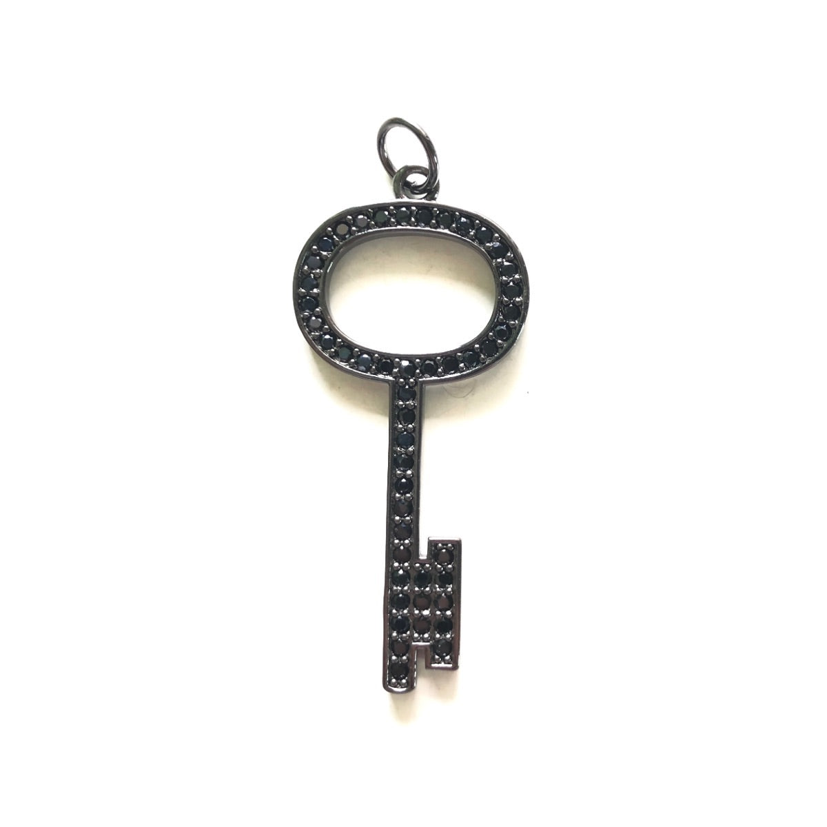 10pcs/lot 40.5*18mm CZ Paved Key Charms CZ Paved Charms Keys & Locks New Charms Arrivals Charms Beads Beyond