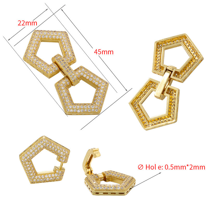 5pcs/lot CZ Paved Clasps for Bracelets & Necklaces Making Accessories Charms Beads Beyond