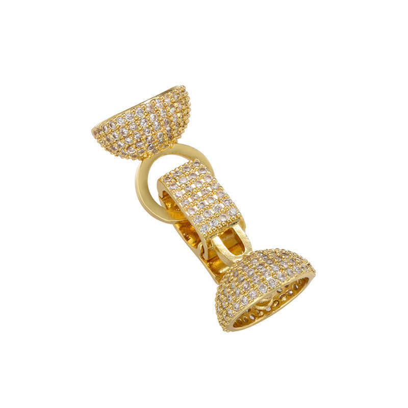 5pcs/lot CZ Paved Clasps for Bracelets & Necklaces Making Style 7 Accessories Charms Beads Beyond