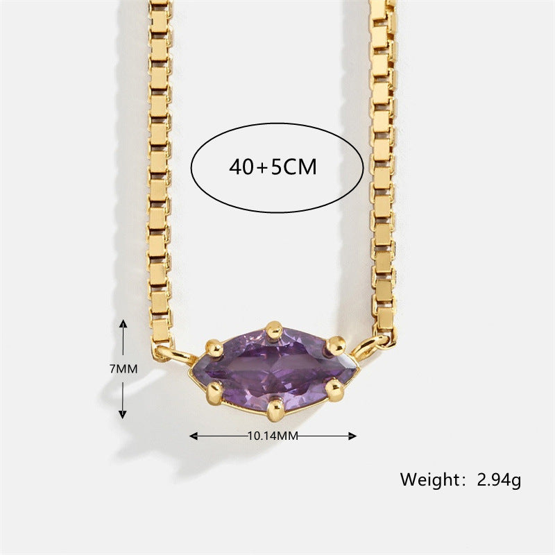 12pcs/lot Gold Plated Birthstone Necklaces Necklaces Charms Beads Beyond