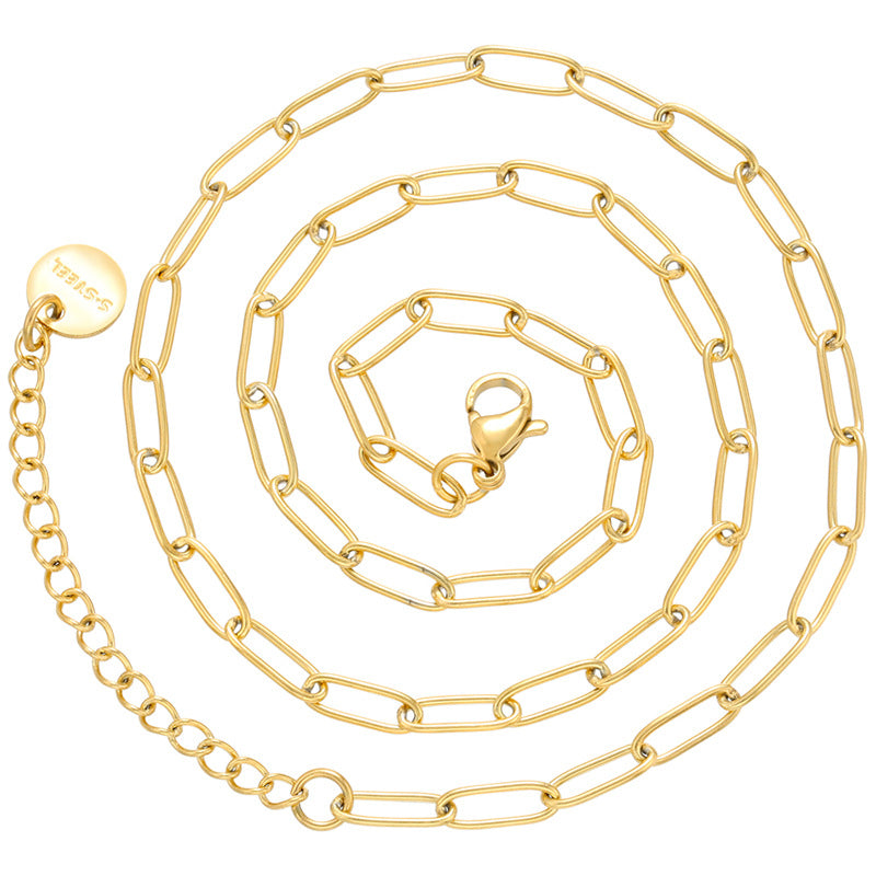 10pcs/lot 18.5inch Stainless Steel Link Chain Necklaces Chain Necklaces Charms Beads Beyond