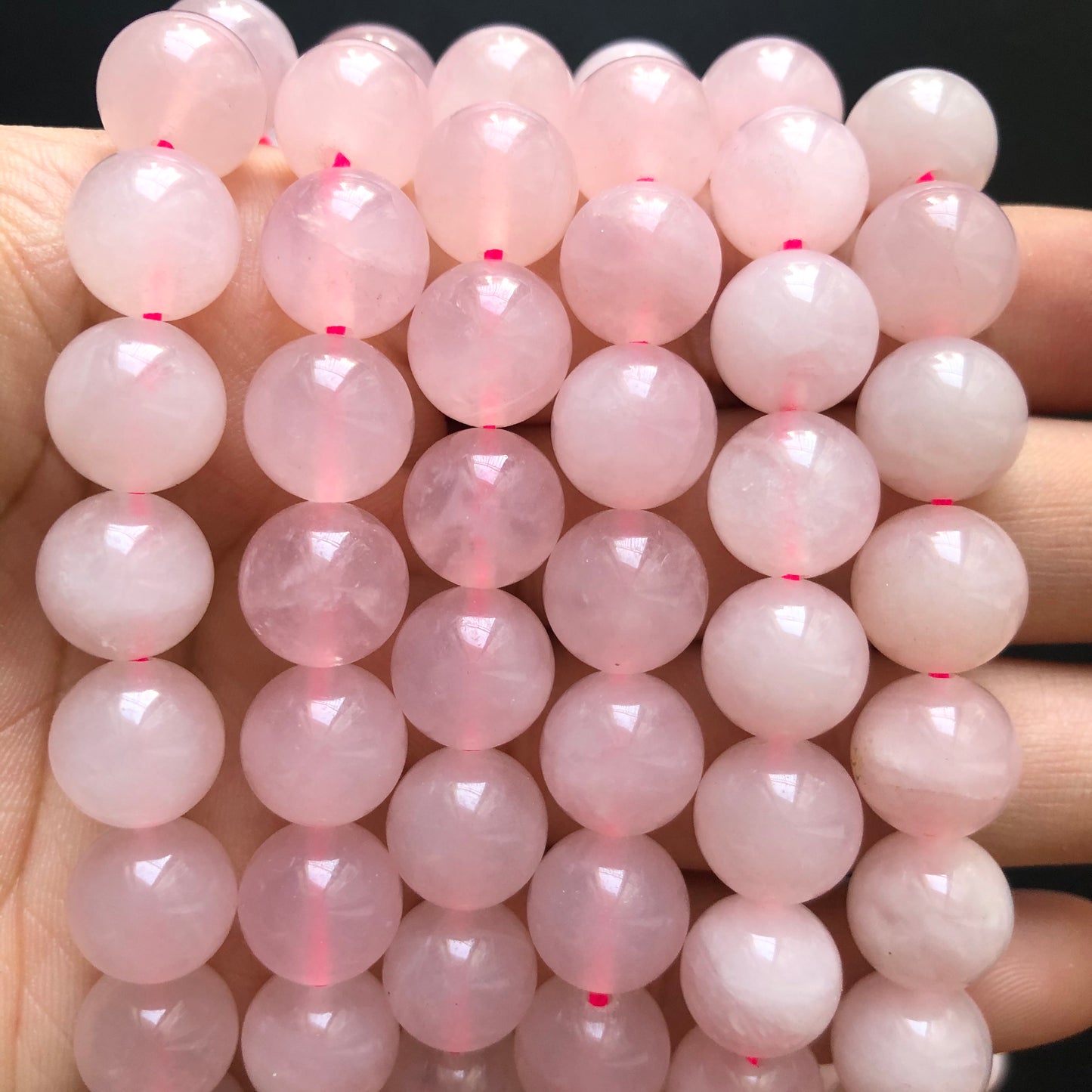 2 Strands/lot 10mm Natural Rose Quartz Round Stone Beads Stone Beads Breast Cancer Awareness Other Stone Beads Charms Beads Beyond