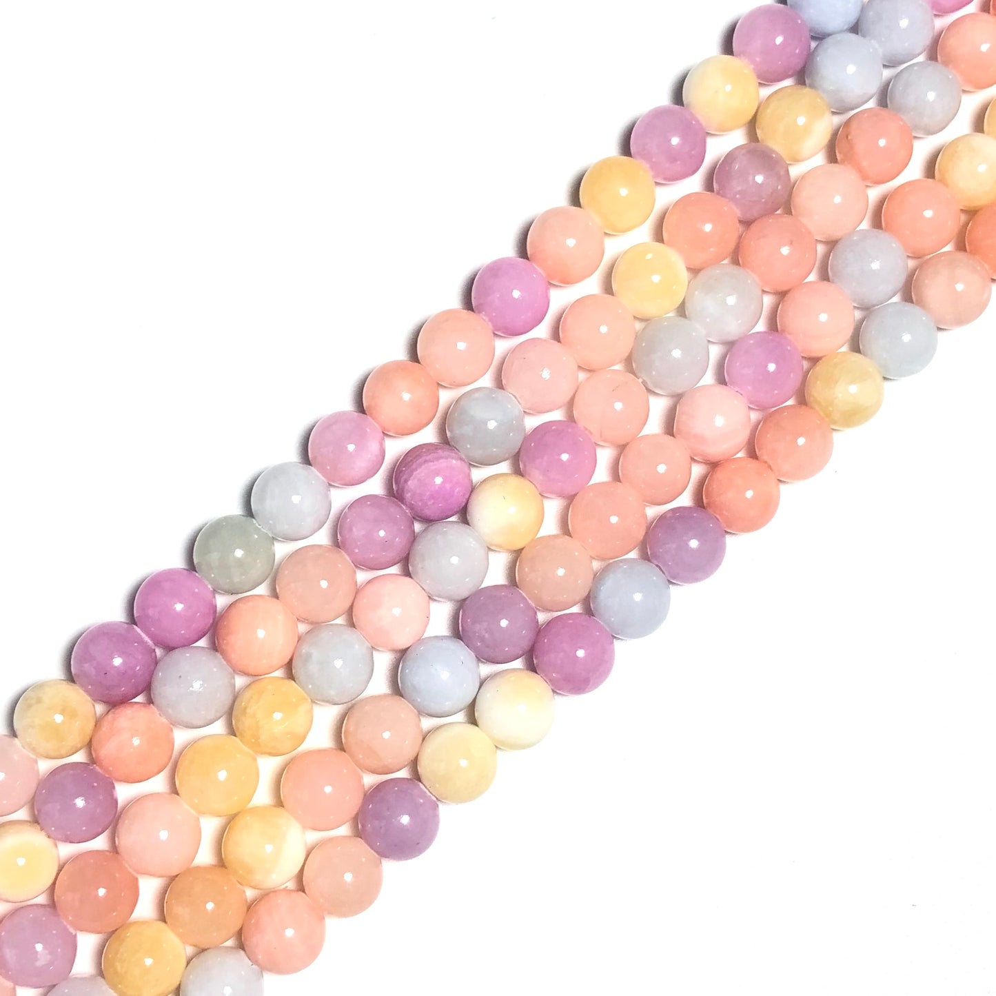 2 Strands/lot 8mm, 10mm Natural Multicolor Jade Round Stone Beads Stone Beads 8mm Stone Beads Other Stone Beads Charms Beads Beyond