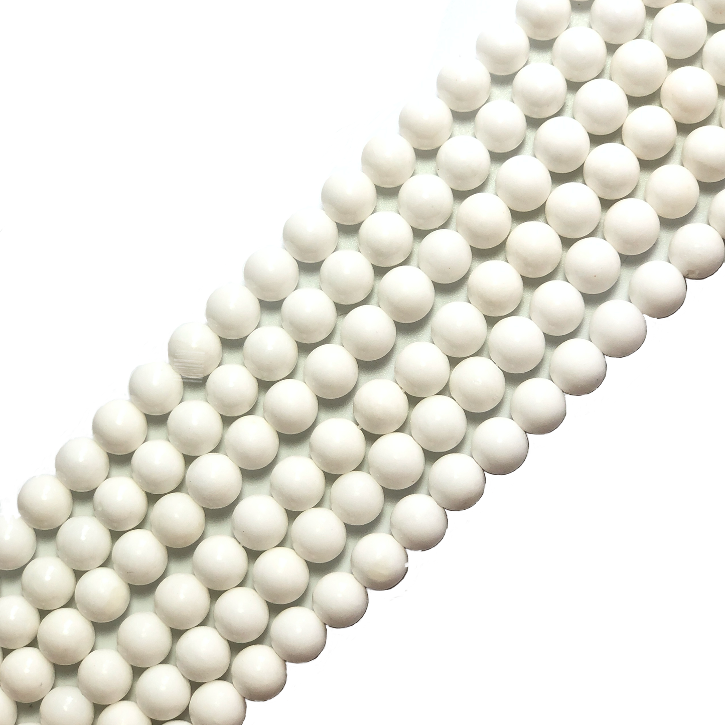 2 Strands/lot 8mm, 10mm White Jade Round Stone Beads Stone Beads 8mm Stone Beads Round Jade Beads Charms Beads Beyond