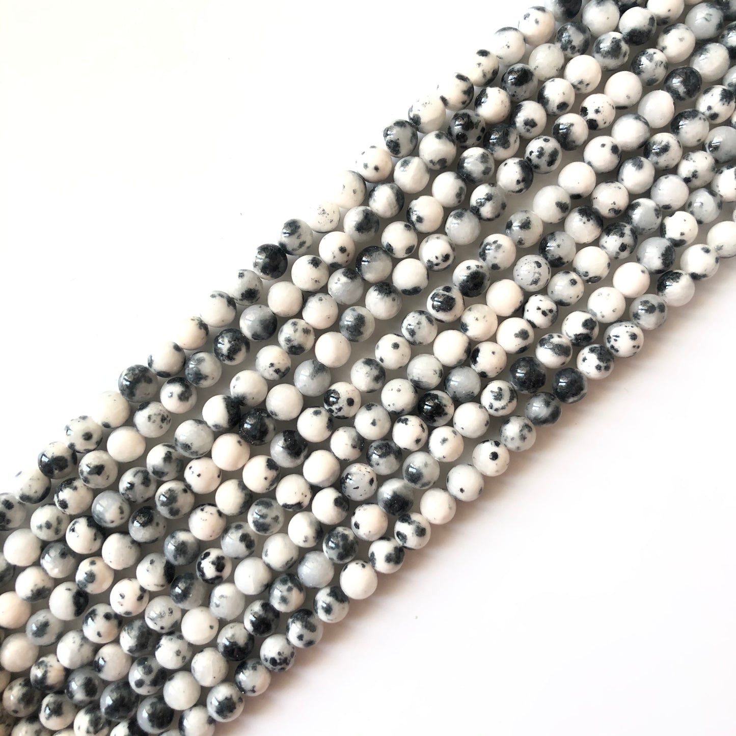 2 Strands/lot 8mm, 10mm Natural White Black Persian Jade Round Stone Beads Stone Beads 8mm Stone Beads Persian Jade Beads Round Jade Beads Charms Beads Beyond