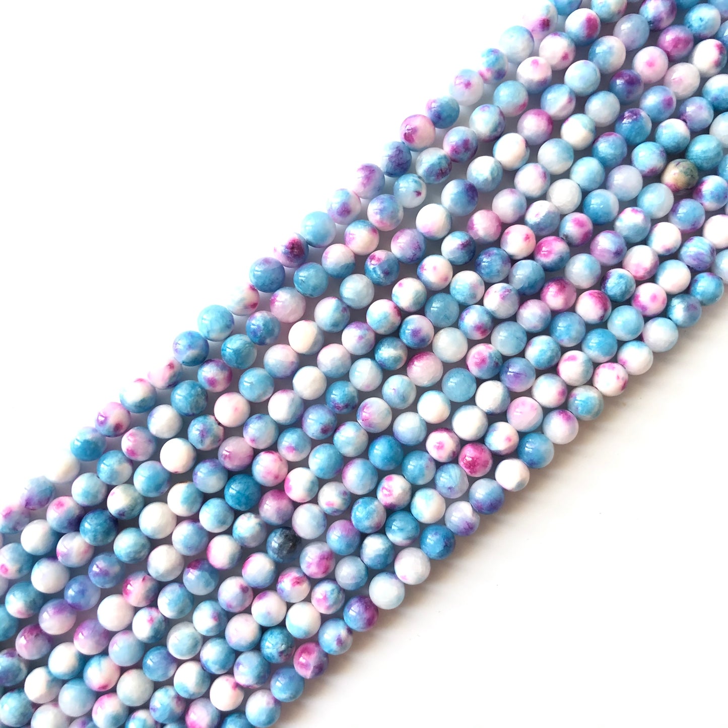 2 Strands/lot 8mm, 10mm Natural White Red Blue Persian Jade Round Stone Beads Stone Beads 8mm Stone Beads Persian Jade Beads Round Jade Beads Charms Beads Beyond